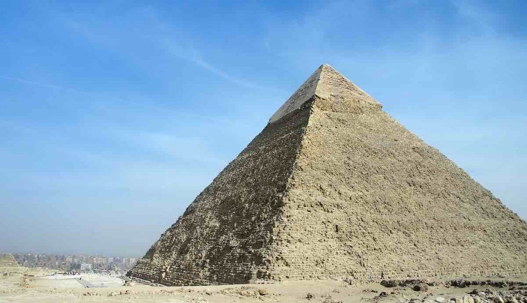 pyramides ont été érodées